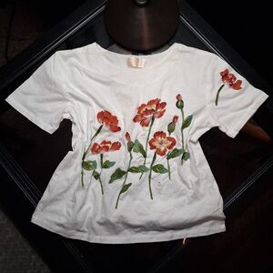 Floral 100% Cotton T Shirt